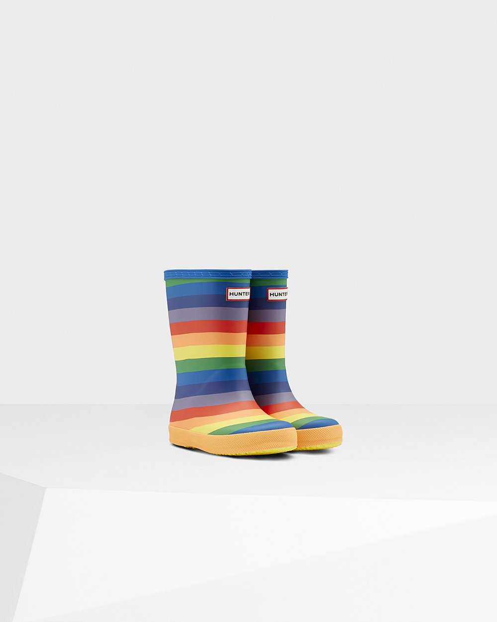 Botas de Lluvia Hunter Niños - Original First Classic Rainbow - Multicolor - EDFATJR-06